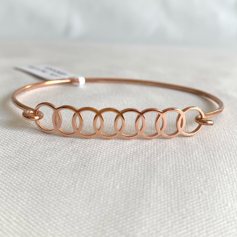 Chamilia Interlocking Circles ID Bangle NWT